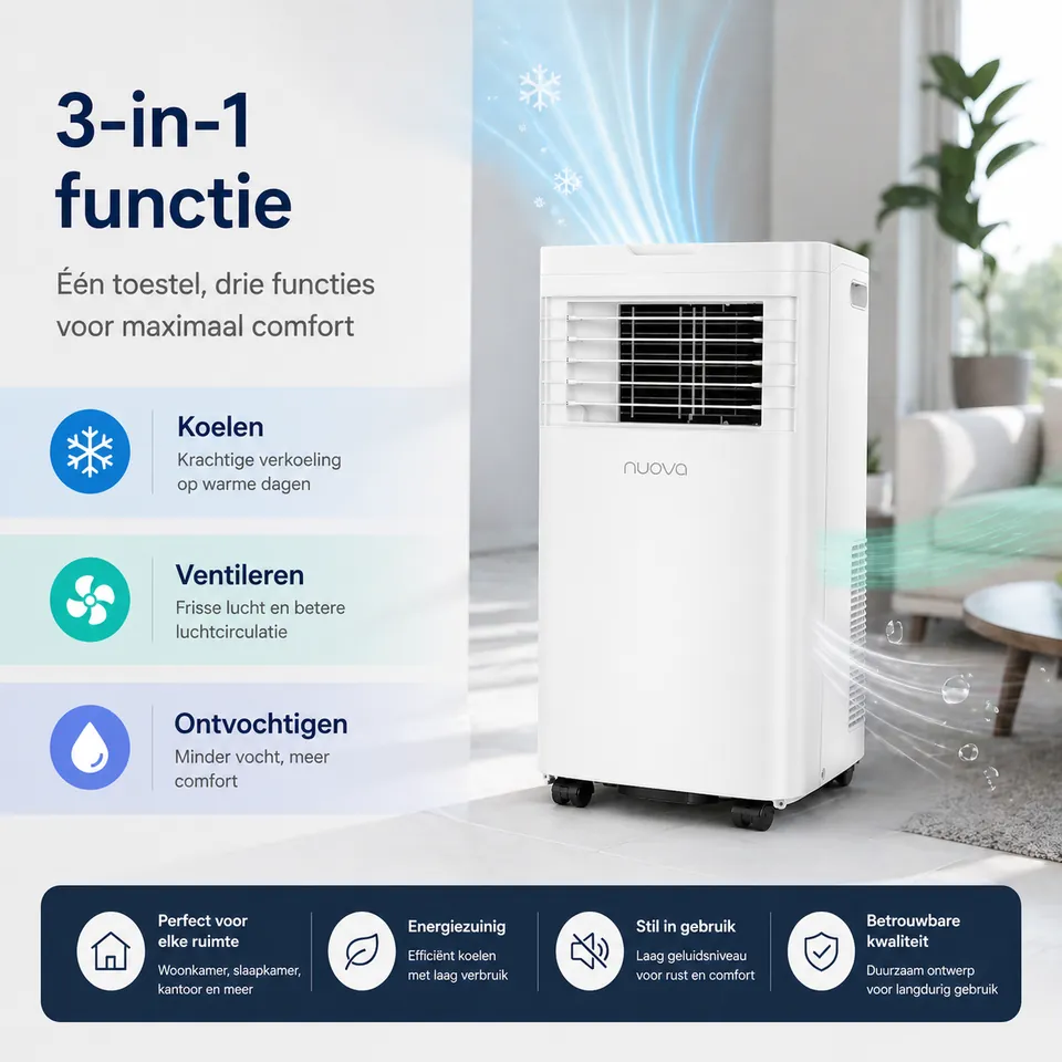 Mobiele airco 2,7 kW – productfoto 3