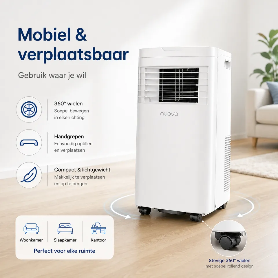 Mobiele airco 2,7 kW – productfoto 6