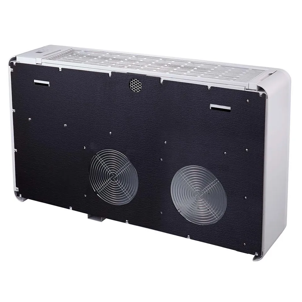 Nuova Polar Pro 4,0 kW – zwarte industriële unit met twee ventilatoren aan de voorzijde en een geperforeerd metalen blad op een witte achtergrond